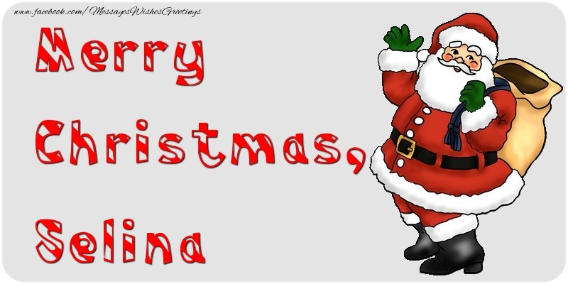 Greetings Cards for Christmas - Merry Christmas, Selina