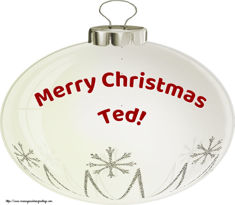 Greetings Cards for Christmas - Merry Christmas Ted!