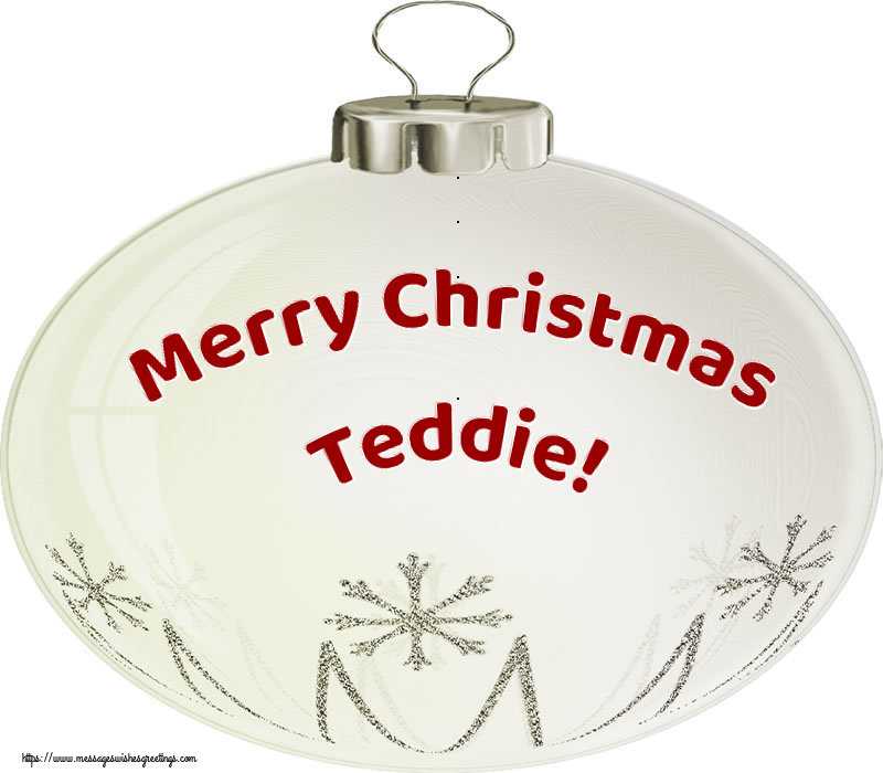 Greetings Cards for Christmas - Merry Christmas Teddie!