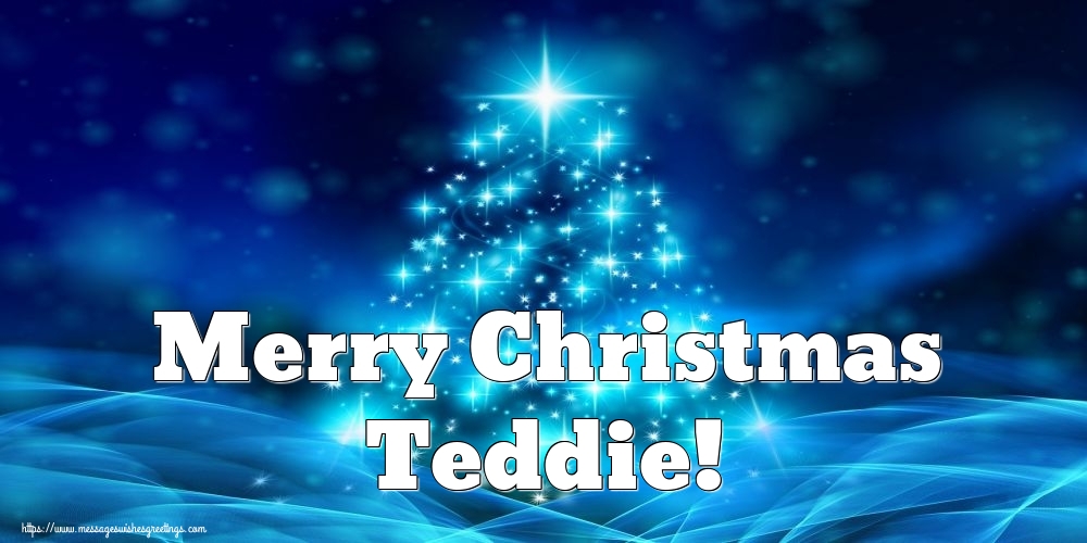 Greetings Cards for Christmas - Merry Christmas Teddie!