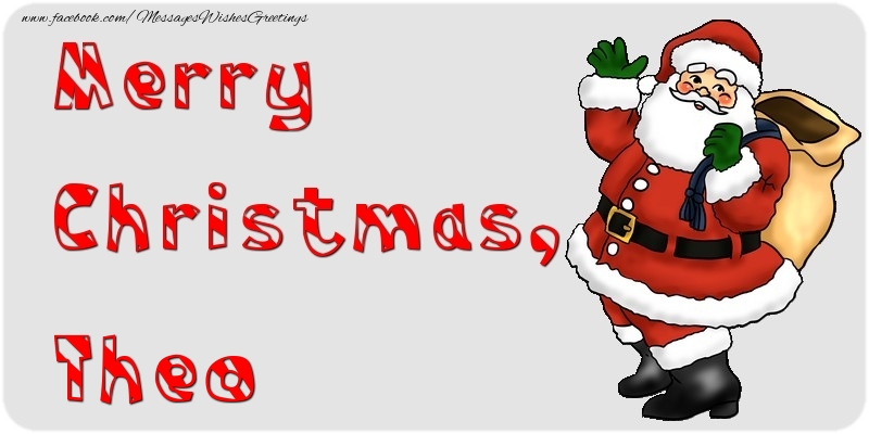 Greetings Cards for Christmas - Santa Claus | Merry Christmas, Theo