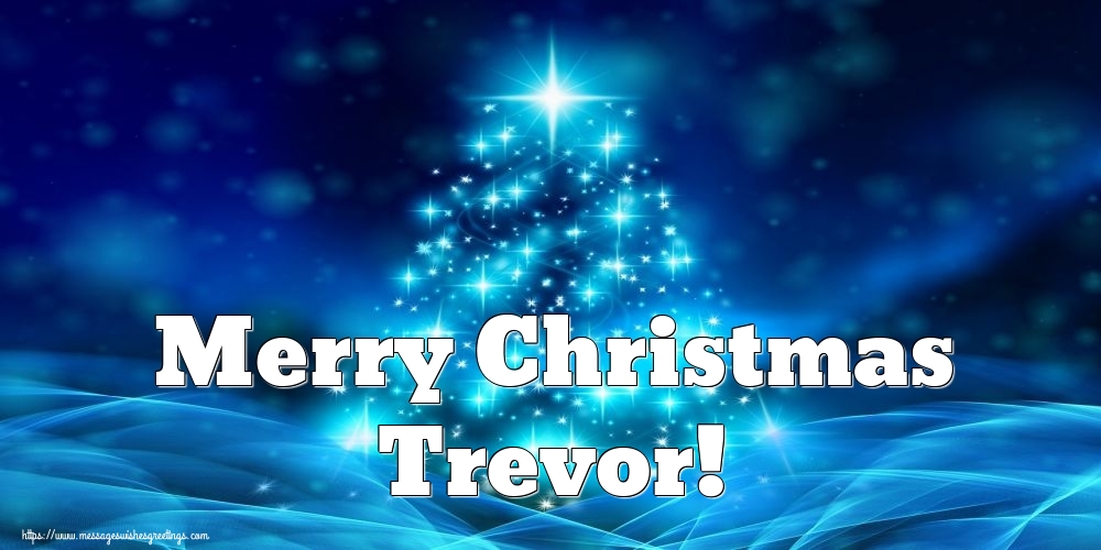 Greetings Cards for Christmas - Merry Christmas Trevor!