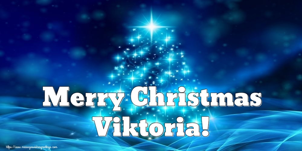 Greetings Cards for Christmas - Merry Christmas Viktoria!