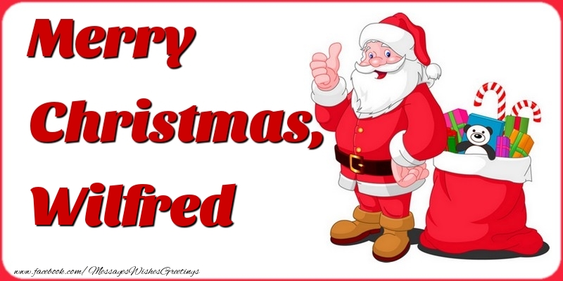 Greetings Cards for Christmas - Merry Christmas, Wilfred