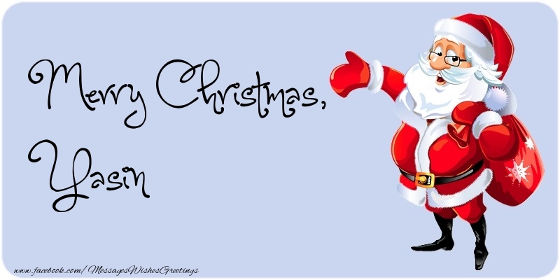 Greetings Cards for Christmas - Merry Christmas, Yasin