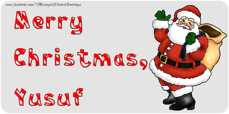 Greetings Cards for Christmas - Merry Christmas, Yusuf