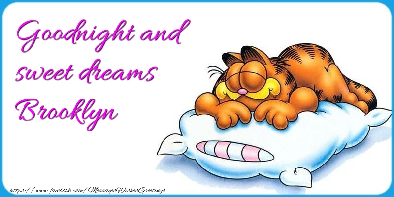 Greetings Cards for Good night - Goodnight and sweet dreams Brooklyn
