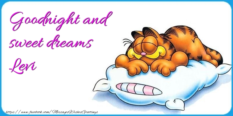 Greetings Cards for Good night - Goodnight and sweet dreams Levi