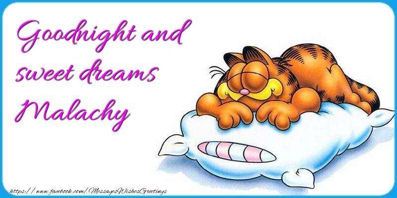 Greetings Cards for Good night - Goodnight and sweet dreams Malachy
