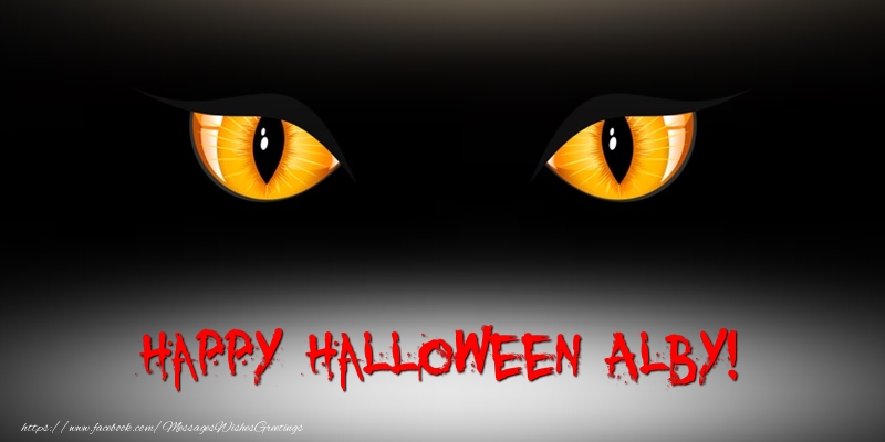 Greetings Cards for Halloween - Happy Halloween Alby!