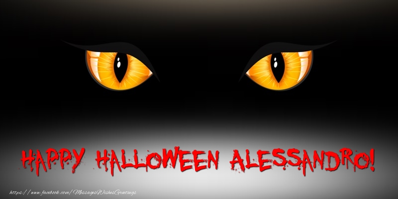 Greetings Cards for Halloween - Happy Halloween Alessandro!