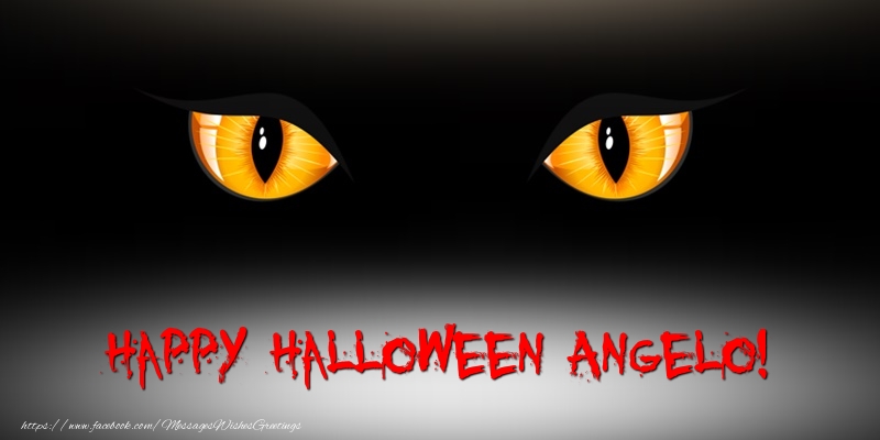 Greetings Cards for Halloween - Happy Halloween Angelo!