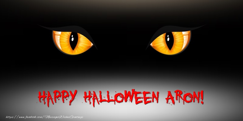 Greetings Cards for Halloween - Happy Halloween Aron!