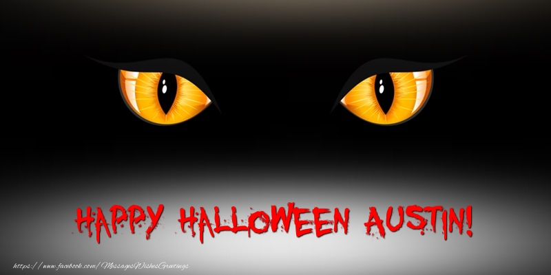 Greetings Cards for Halloween - Happy Halloween Austin!
