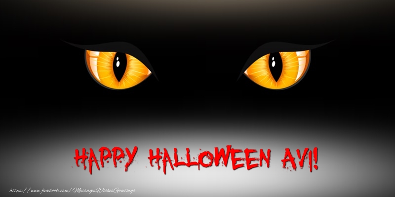 Greetings Cards for Halloween - Happy Halloween Avi!