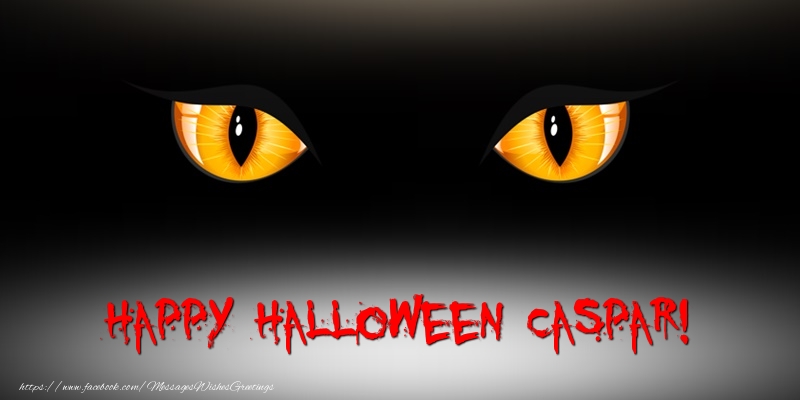 Greetings Cards for Halloween - Happy Halloween Caspar!