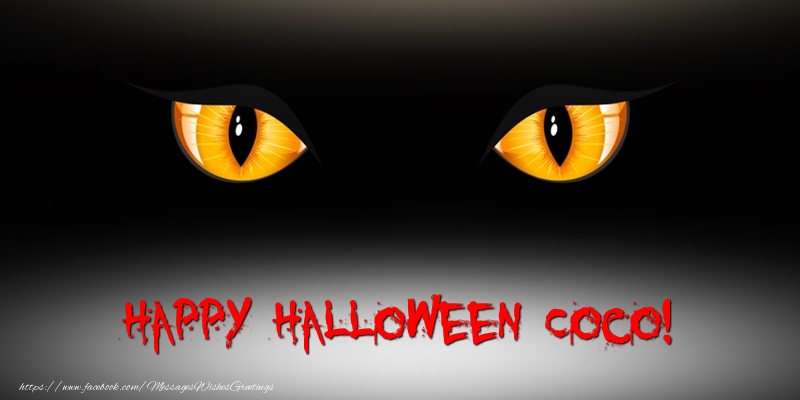 Greetings Cards for Halloween - Happy Halloween Coco!