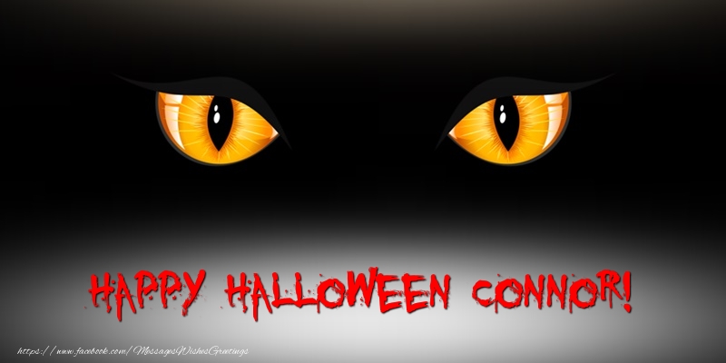 Greetings Cards for Halloween - Happy Halloween Connor!