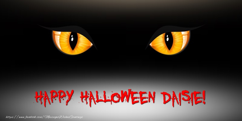 Greetings Cards for Halloween - Happy Halloween Daisie!