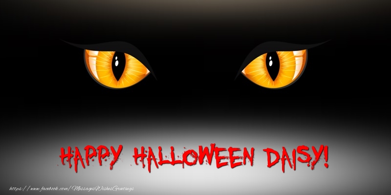 Greetings Cards for Halloween - Happy Halloween Daisy!