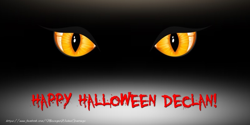 Greetings Cards for Halloween - Happy Halloween Declan!