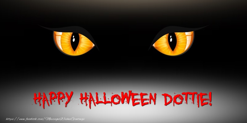 Greetings Cards for Halloween - Happy Halloween Dottie!