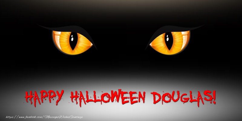 Greetings Cards for Halloween - Happy Halloween Douglas!