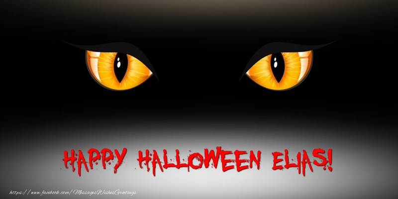 Greetings Cards for Halloween - Happy Halloween Elias!