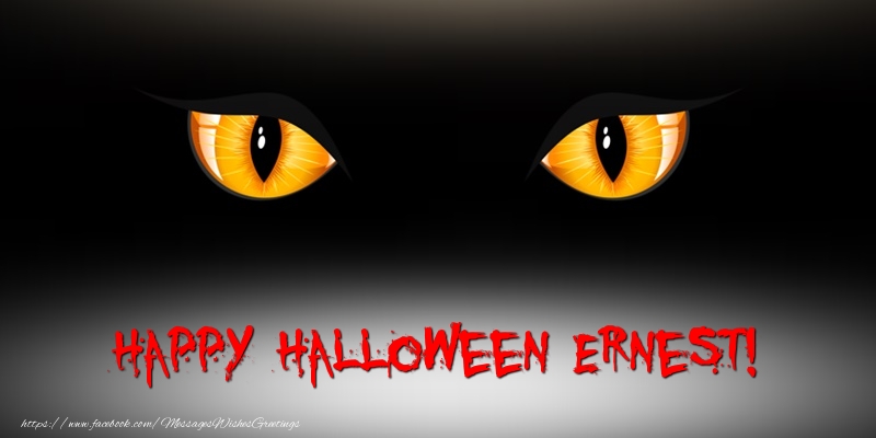 Greetings Cards for Halloween - Happy Halloween Ernest!