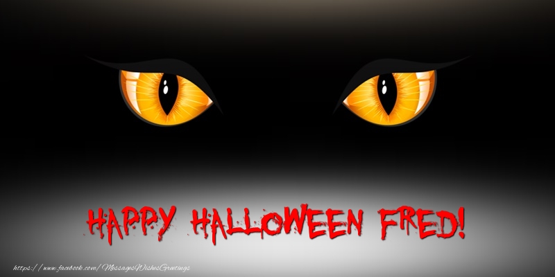 Greetings Cards for Halloween - Happy Halloween Fred!