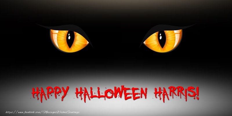 Greetings Cards for Halloween - Happy Halloween Harris!
