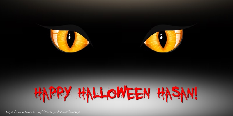 Greetings Cards for Halloween - Happy Halloween Hasan!