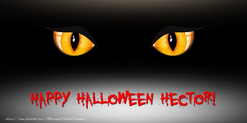 Greetings Cards for Halloween - Happy Halloween Hector!