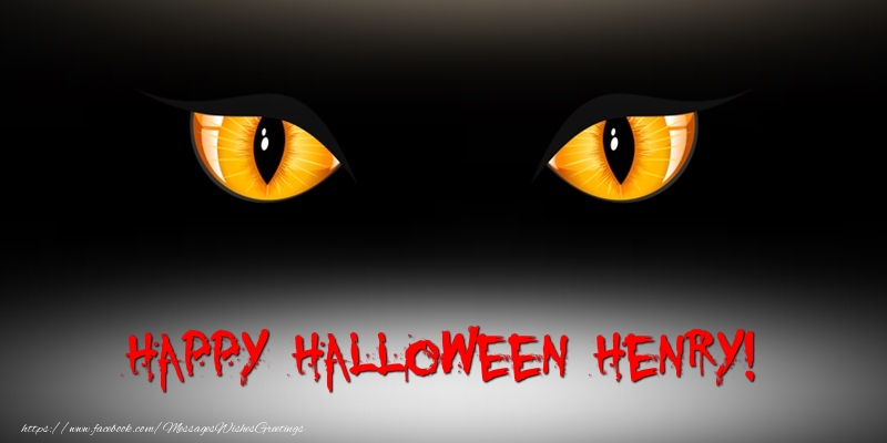 Greetings Cards for Halloween - Happy Halloween Henry!