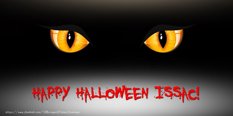 Greetings Cards for Halloween - Happy Halloween Issac!