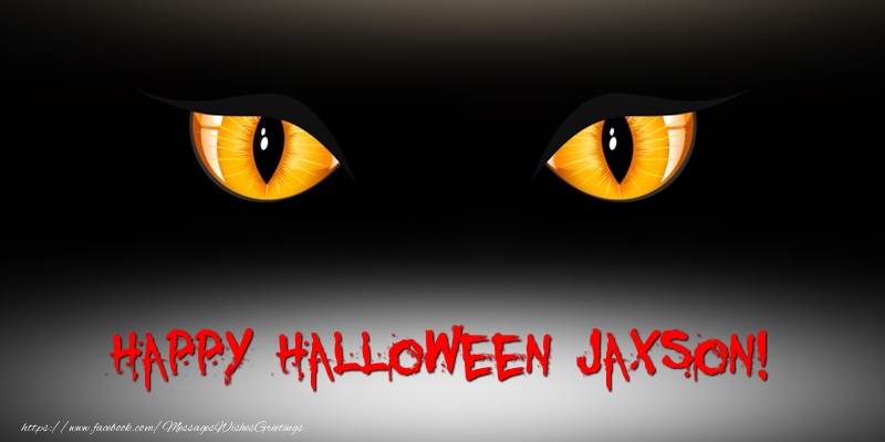 Greetings Cards for Halloween - Happy Halloween Jaxson!