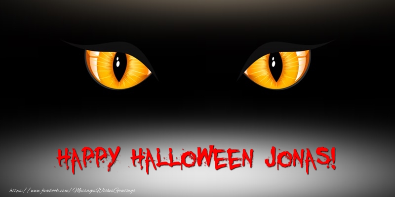 Greetings Cards for Halloween - Happy Halloween Jonas!