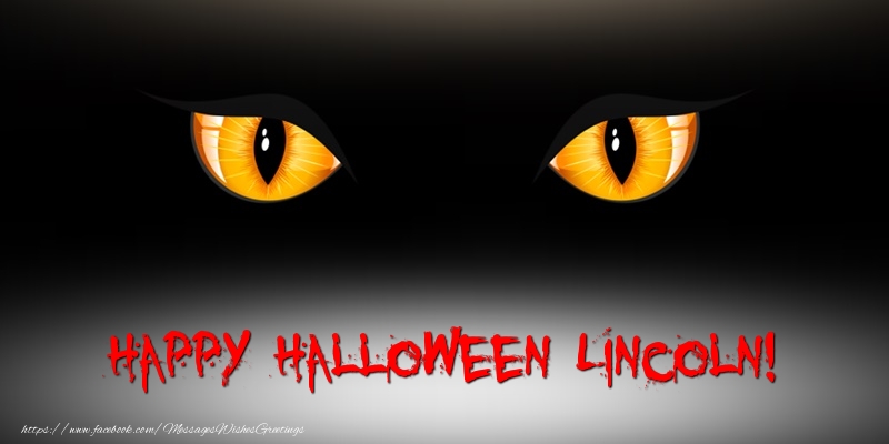 Greetings Cards for Halloween - Happy Halloween Lincoln!
