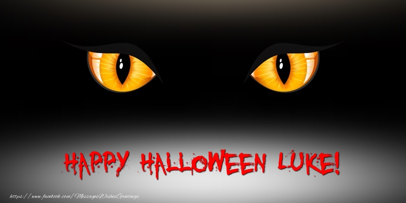 Greetings Cards for Halloween - Happy Halloween Luke!