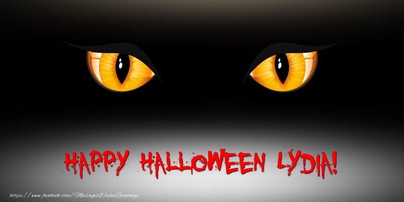 Greetings Cards for Halloween - Happy Halloween Lydia!