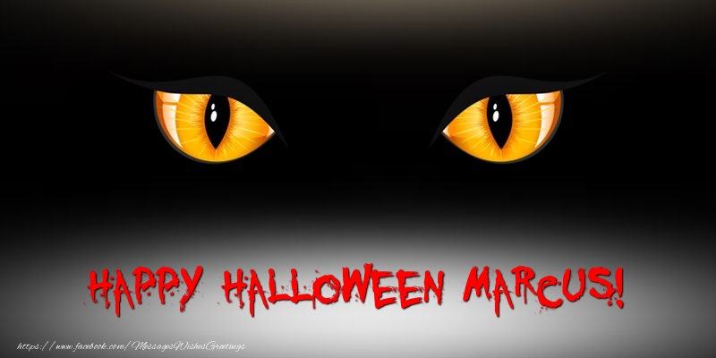 Greetings Cards for Halloween - Happy Halloween Marcus!