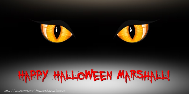 Greetings Cards for Halloween - Happy Halloween Marshall!