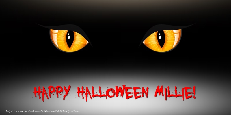 Greetings Cards for Halloween - Happy Halloween Millie!