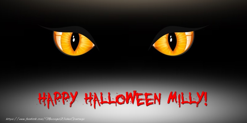 Greetings Cards for Halloween - Happy Halloween Milly!