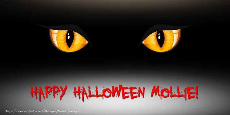 Greetings Cards for Halloween - Happy Halloween Mollie!