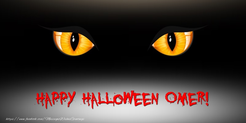 Greetings Cards for Halloween - Happy Halloween Omer!