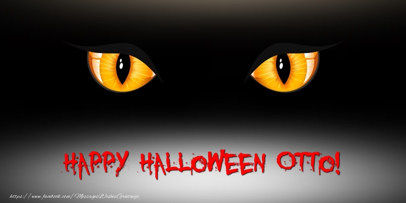 Greetings Cards for Halloween - Happy Halloween Otto!