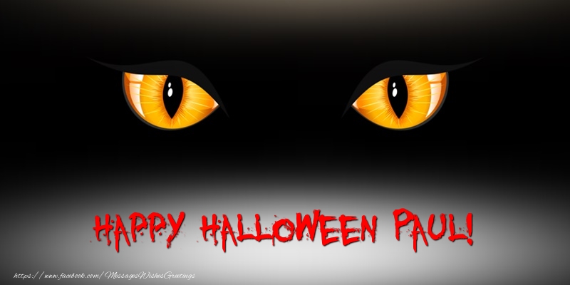 Greetings Cards for Halloween - Happy Halloween Paul!