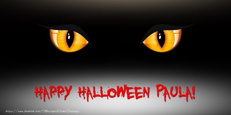 Greetings Cards for Halloween - Happy Halloween Paula!