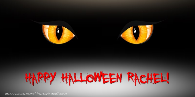Greetings Cards for Halloween - Happy Halloween Rachel!